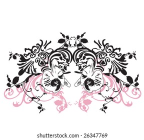 Illustration of a decorative background