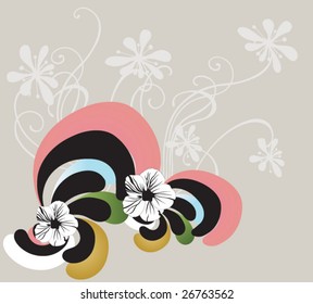 Illustration of a decorative background