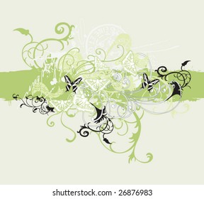 Illustration of a decorative background