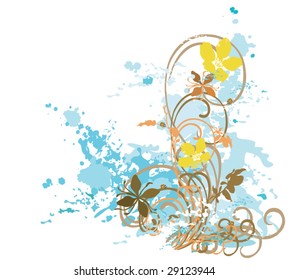 Illustration of a decorative background