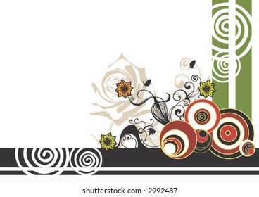 Illustration of a decorative background