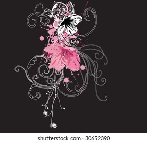 Illustration of a decorative background