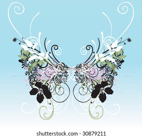 Illustration of a decorative background