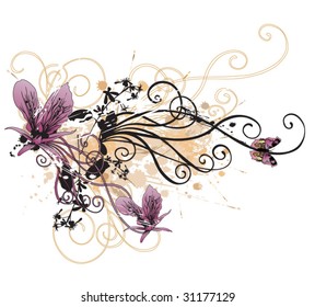 Illustration of a decorative background
