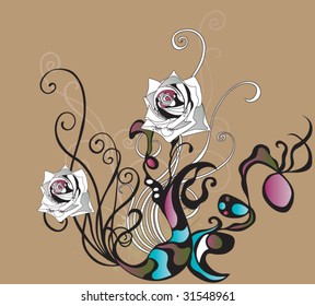 Illustration of a decorative background