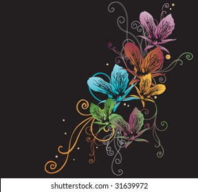 Illustration of a decorative background