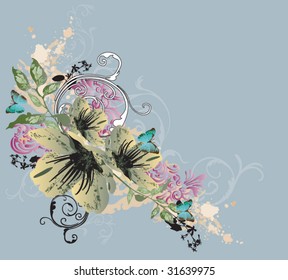 Illustration of a decorative background
