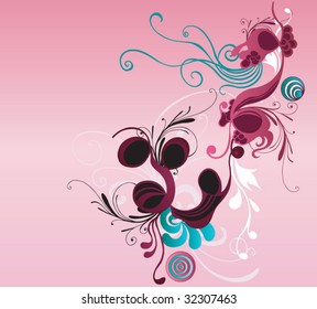Illustration of a decorative background