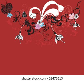 Illustration of a decorative background