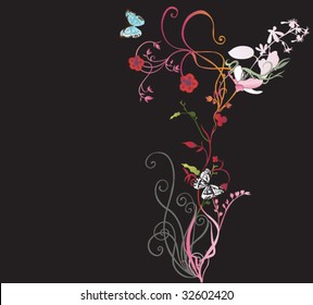 Illustration of a decorative background