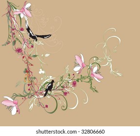 Illustration of a decorative background