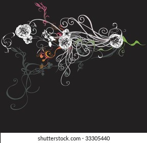 Illustration of a decorative background