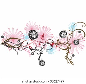 Illustration of a decorative background