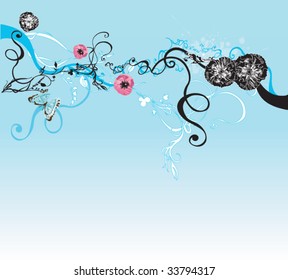 Illustration of a decorative background