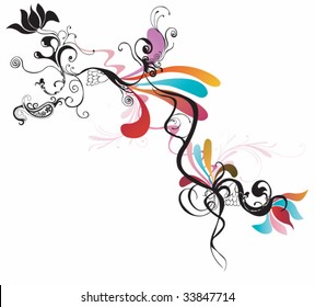 Illustration of a decorative background