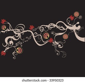 Illustration of a decorative background