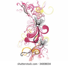 Illustration of a decorative background