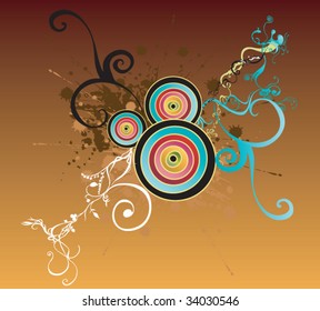 Illustration of a decorative background