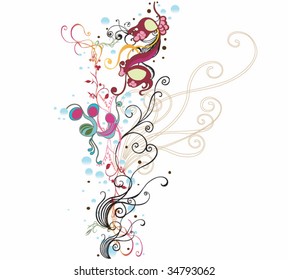 Illustration of a decorative background
