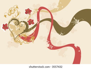 Illustration of a decorative background