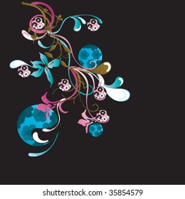 Illustration of a decorative background