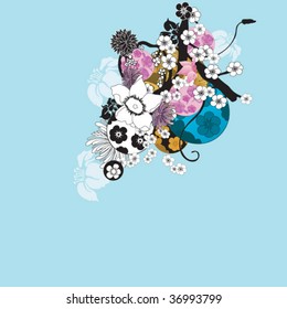 Illustration of a decorative background