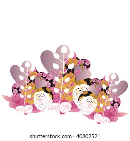 Illustration of a decorative background