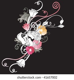Illustration of a decorative background