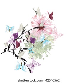 Illustration of a decorative background