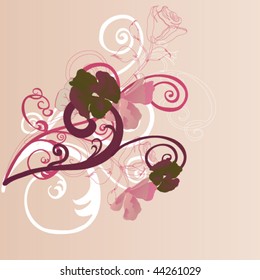 Illustration of a decorative background