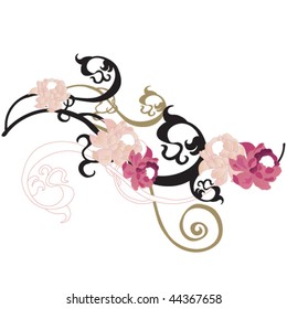 Illustration of a decorative background