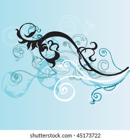 Illustration of a decorative background