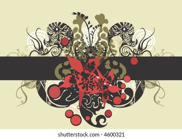 Illustration of a decorative background
