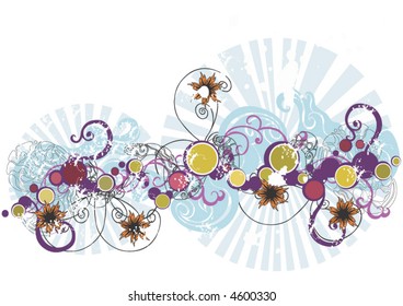 Illustration of a decorative background