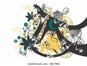 Illustration of a decorative background