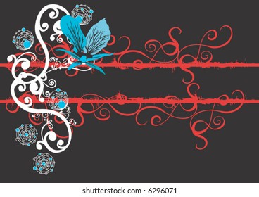 Illustration of a decorative background