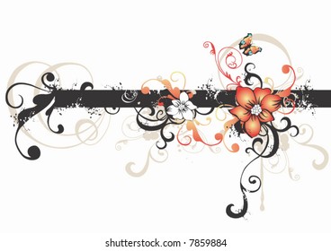 Illustration of a decorative background