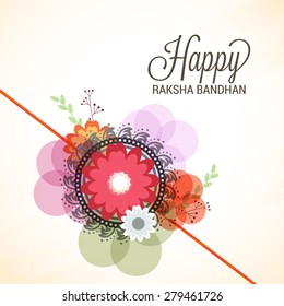 illustration of decorative rakhi for Raksha Bandhan