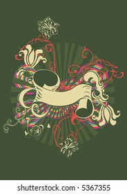 Illustration of a decorative ribbon