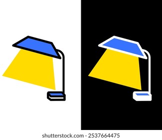 Illustration of decorative table lamps, standing lamps, suitable for decorating work or study rooms