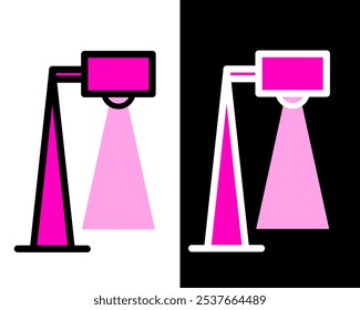 Illustration of decorative table lamps, standing lamps, suitable for decorating work or study rooms