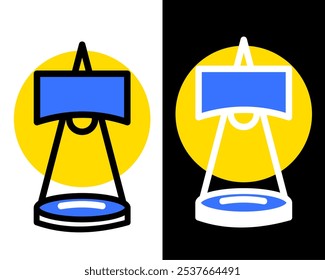 Illustration of decorative table lamps, standing lamps, suitable for decorating work or study rooms