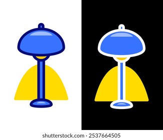 Illustration of decorative table lamps, standing lamps, suitable for decorating work or study rooms