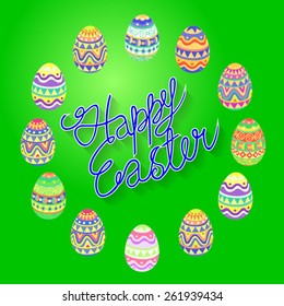 Illustration dedicated to Happy Easter 