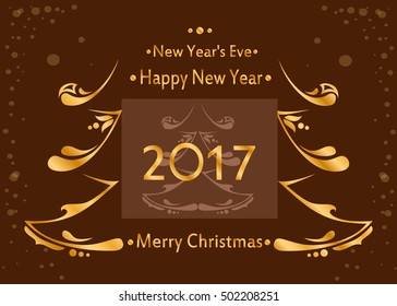 illustration dedicated to the holiday - New Year.