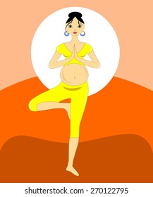 the illustration dedicated to the  pregnant women.
