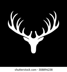 illustration of a deer head silhouette