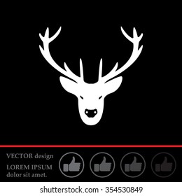 illustration of a deer head silhouette