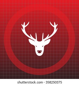 illustration of a deer head silhouette