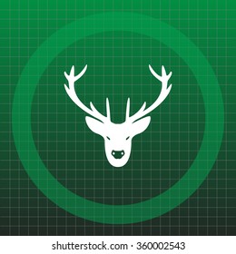 illustration of a deer head silhouette